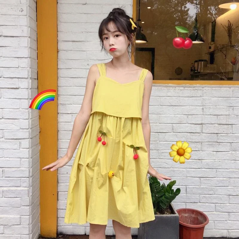 Kawaii Cherry A-line Dress